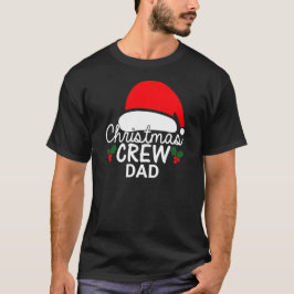Camiseta Navidades personalizados tripulan Dad Santa Hat Fa