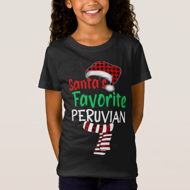 Camiseta Navidades peruanos favoritos de Santa Lucía (Anverso)