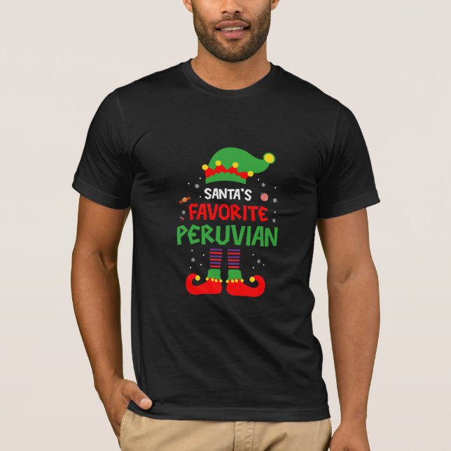 Camiseta Navidades peruanos favoritos de Santa María (Anverso)
