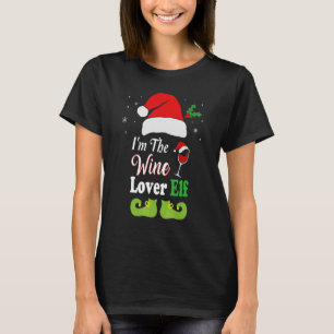 Camiseta Navidades pijamas I m The Wine Elf Matching Xm