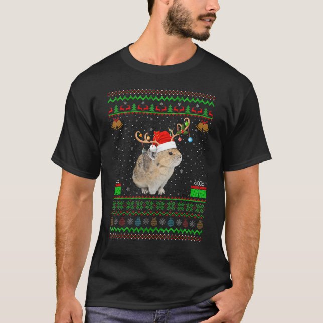 Camiseta Navidades Pika Santa Matching Ugly Pika (Anverso)
