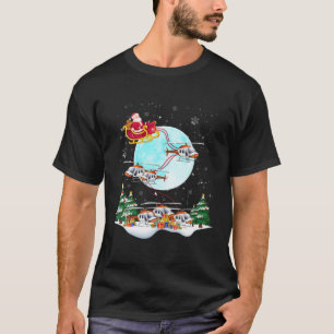 Camiseta Navidades piloto de Helicopter Reindeer Santa