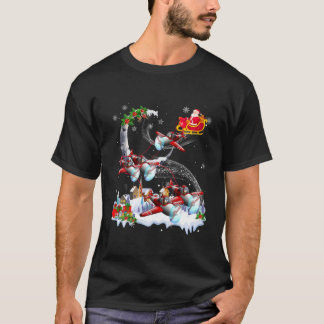 Camiseta Navidades piloto de Helicopter Reindeer Santa Funn