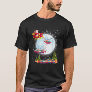 Camiseta Navidades piloto de Helicopter Reindeer Santa s Sl