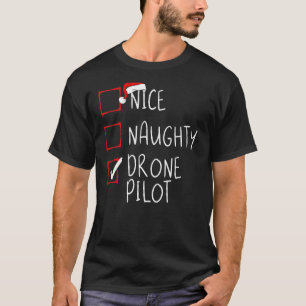 Camiseta Navidades pilotos de drones de Niza lista Santa Cl