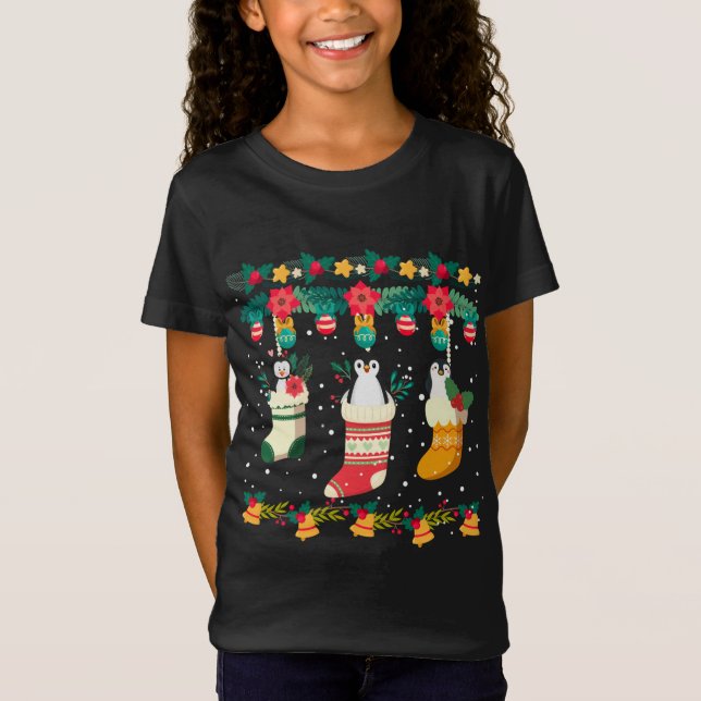 Camiseta Navidades pingüinos acciona X-mas ilumina Pajama M (Anverso)