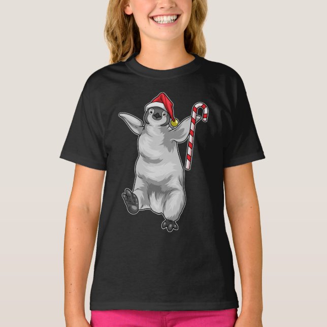 Camiseta Navidades pingüinos Candy (Anverso)