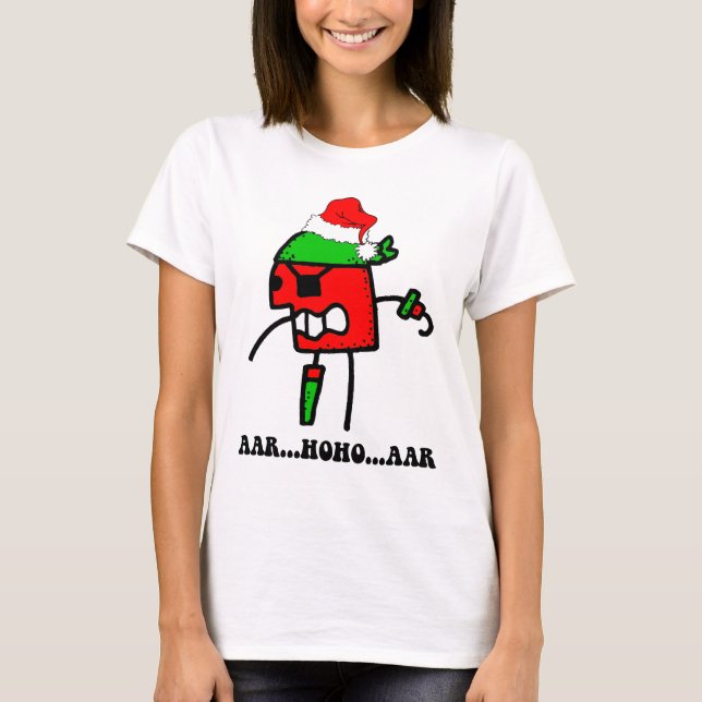 Camiseta Navidades piratas divertidos (Anverso)