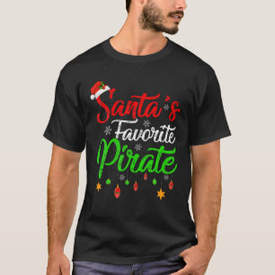 Camiseta Navidades piratas favoritos de Santa Claus en Navi