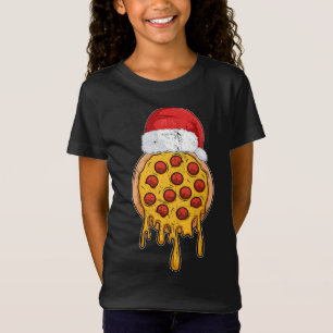 Camiseta NAVIDADES Pizza Graciosos Regalos Noche Santa Clau