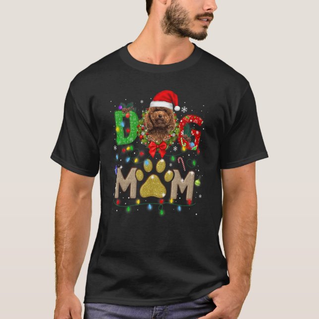 Camiseta Navidades Pod Mamá Gorra Santa Scarf Pacé A La Mad (Anverso)