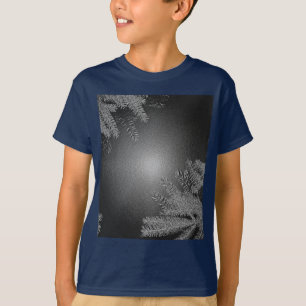 Camiseta Navidades Poinsettia Black And Gray IV