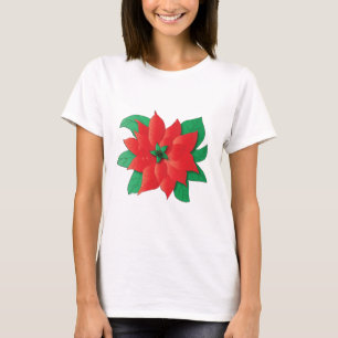 Camiseta Navidades Poinsettia Shirt