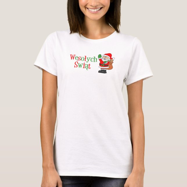 Camiseta Navidades polacos de Wesolych Swiat (Anverso)
