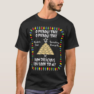 Camiseta Navidades polacos del Árbol Pierogi