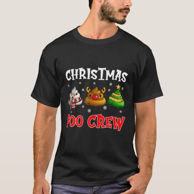 Camiseta Navidades Poo-Crew Navidades graciosos Poop (Anverso)