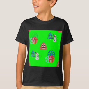 Camiseta navidades poop emoji