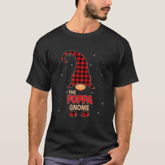 Camiseta Navidades Poppa Gnome Red Buffalo Plaid Pajama