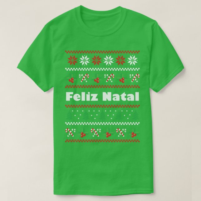 Camiseta Navidades portugueses Feliz Natal (Diseño del anverso)