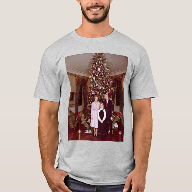 Camiseta Navidades Presidente James Jimmy Carter Casa Blanc (Anverso)