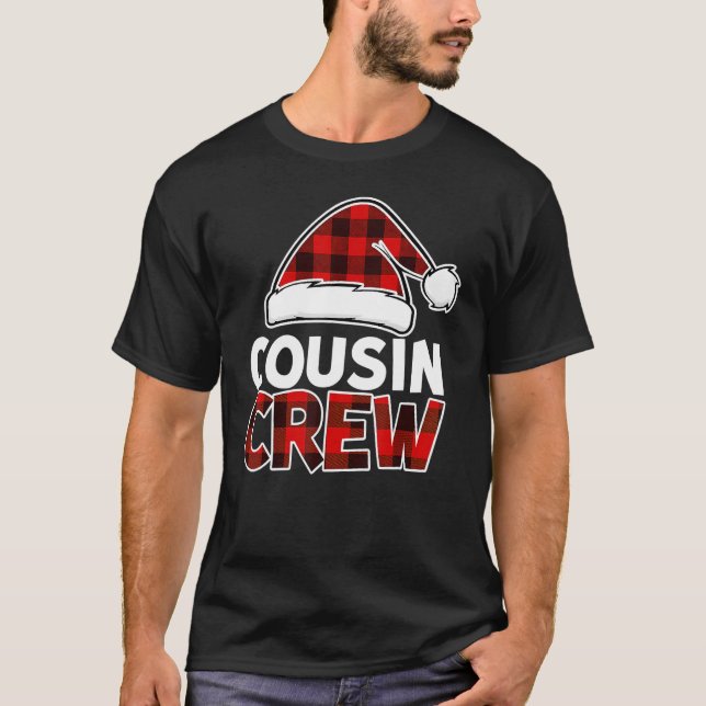 Camiseta Navidades Primo Tripulación Buffalo Red Plaid Paja (Anverso)