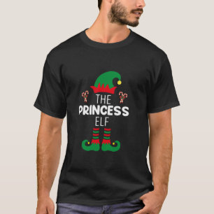 Camiseta Navidades Princesas divertidas Elf coincidiendo Pa