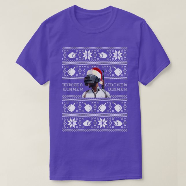 CAMISETA NAVIDADES PUBG  (Diseño del anverso)