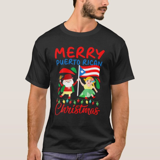 Camiseta Navidades puertorriqueños y Navidades en Puerto Ri (Anverso)