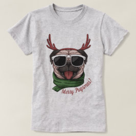Camiseta Navidades Pug