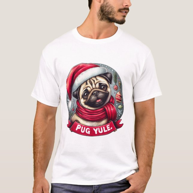 Camiseta Navidades Pug (Anverso)