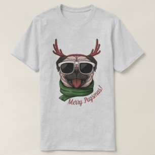 Camiseta Navidades Pug