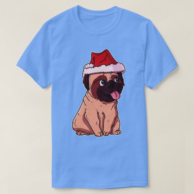 Camiseta Navidades Pug (Diseño del anverso)