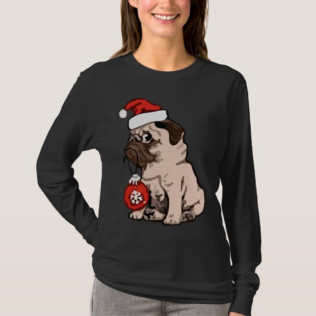 Camiseta Navidades Pug Classic T-Shirt 168 (Anverso)