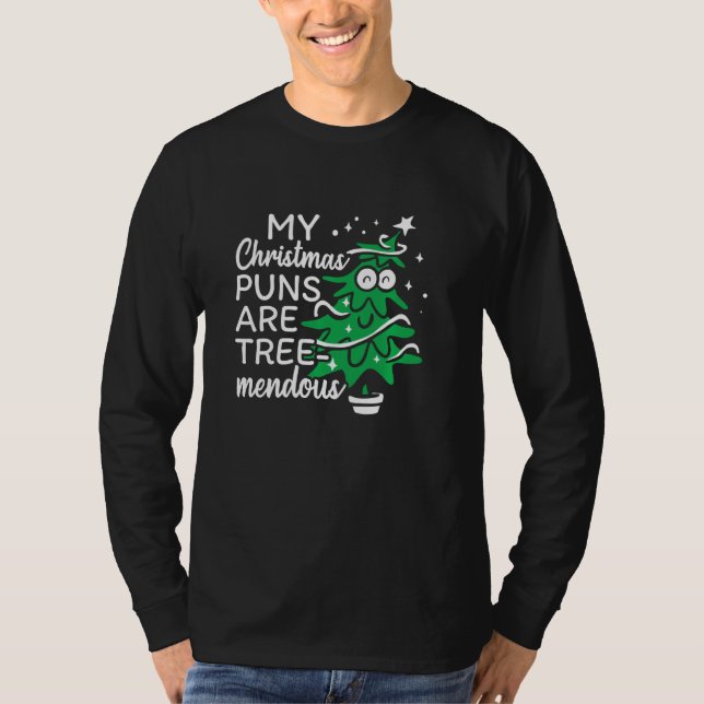 Camiseta Navidades Puns Treemendous Elf Santa December Chri (Anverso)