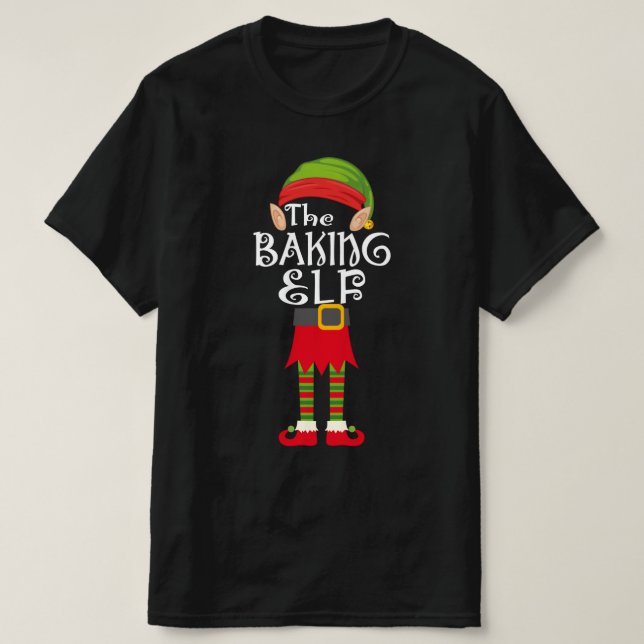 Camiseta navidades que hacen coincidir a la familia elf de  (Diseño del anverso)