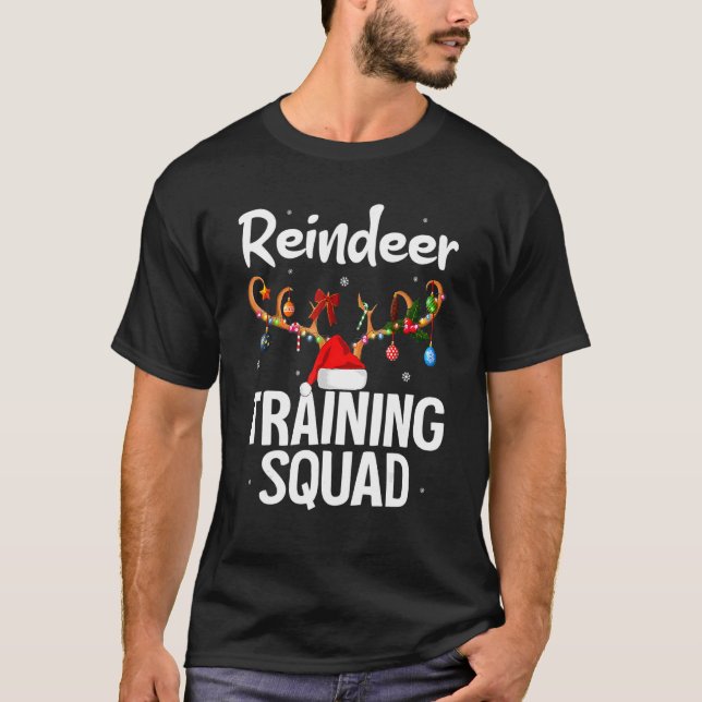 Camiseta Navidades que manejan equipo de entrenamiento de r (Anverso)