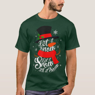 Camiseta Navidades, Que Nieva, Hombre De Nieve, Hombre De I