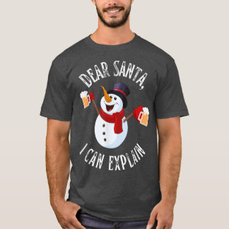 Camiseta Navidades Querido Papá Noel, puedo explicarme a un