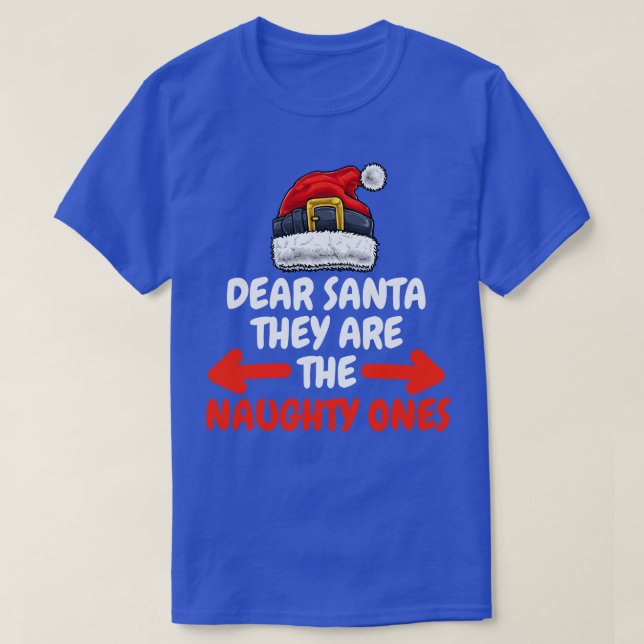 Camiseta Navidades queridos de Santa Naughty (Diseño del anverso)