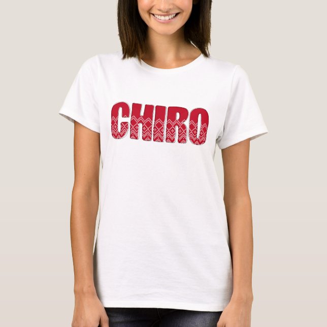 Camiseta Navidades Quiropráctico, Chiropráctico de Navidad, (Anverso)