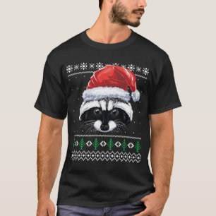 Camiseta Navidades Raccoon Funny Santa Raccoon Xmas Feo Sw