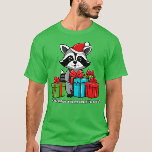 Camiseta Navidades Raccoon Santas Pequeños ayudantes o Racc