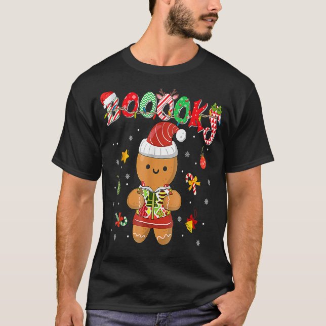 Camiseta Navidades Readi, lector bibliotecario de libros Gi (Anverso)