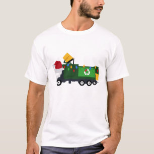 Camiseta Navidades reciclando camión basura