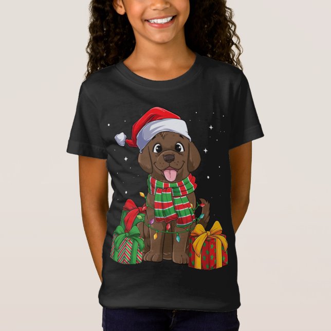 Camiseta Navidades recuperadores de chocolate xmas Lab Do (Anverso)