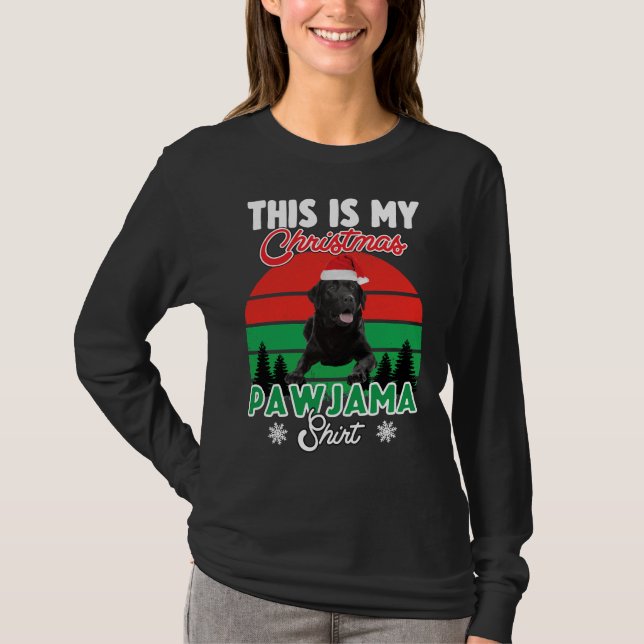 Camiseta Navidades recuperadores de Labrador 296 (Anverso)
