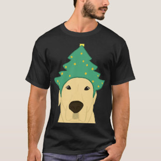 Camiseta Navidades recuperadores de labrador amarillo