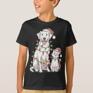Camiseta Navidades recuperadores de Labrador festivos para