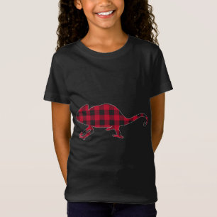 Camiseta Navidades Red Plaid Chameleon Coinciden con la Fam
