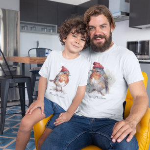 Camiseta Navidades Red Robin, personalizable